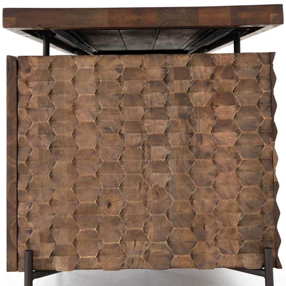 Raffael Desk In Antique Brown by FOUR HANDS