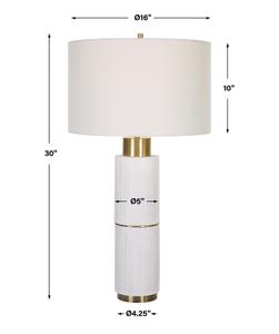 Ruse Whitewashed Table Lamp by Uttermost