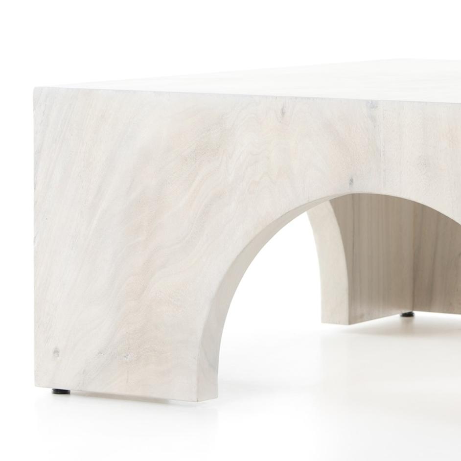 Fausto Coffee Table In Bleached Guanacaste by FOUR HANDS