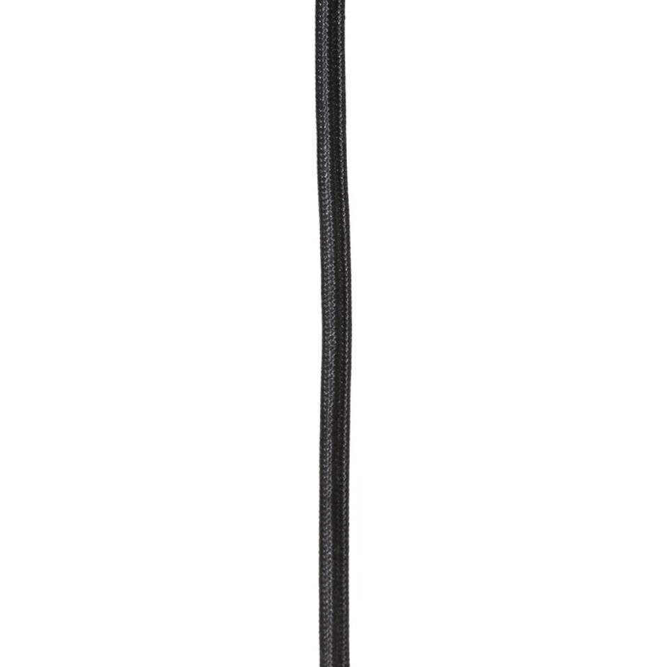 Cullen Pendant In Black Leather by FOUR HANDS