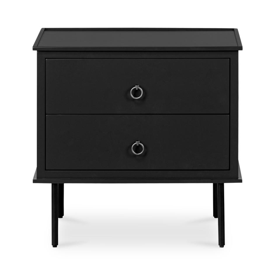 Reagan Nightstand Black by Moes Home
