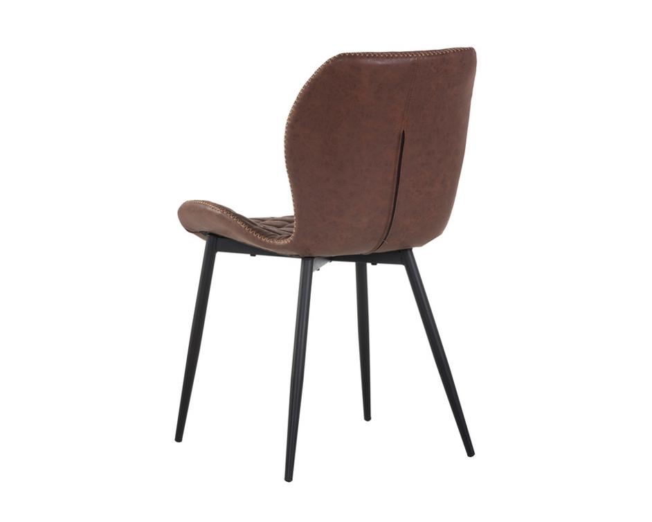 Lyla Dining Chair - Black - Antique Brown by Sunpan