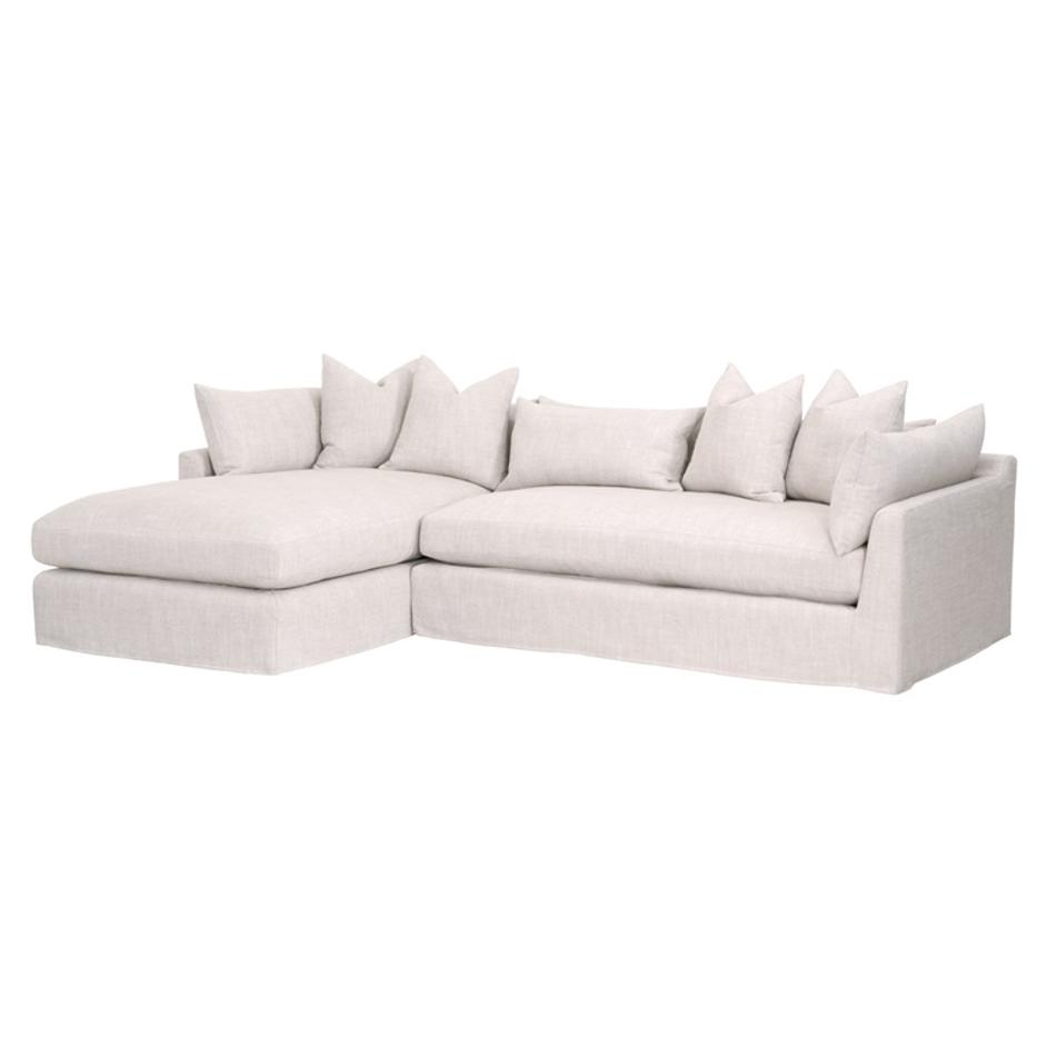 Haven 110" Lounge Slipcover LF Sectional by Essentials For Living