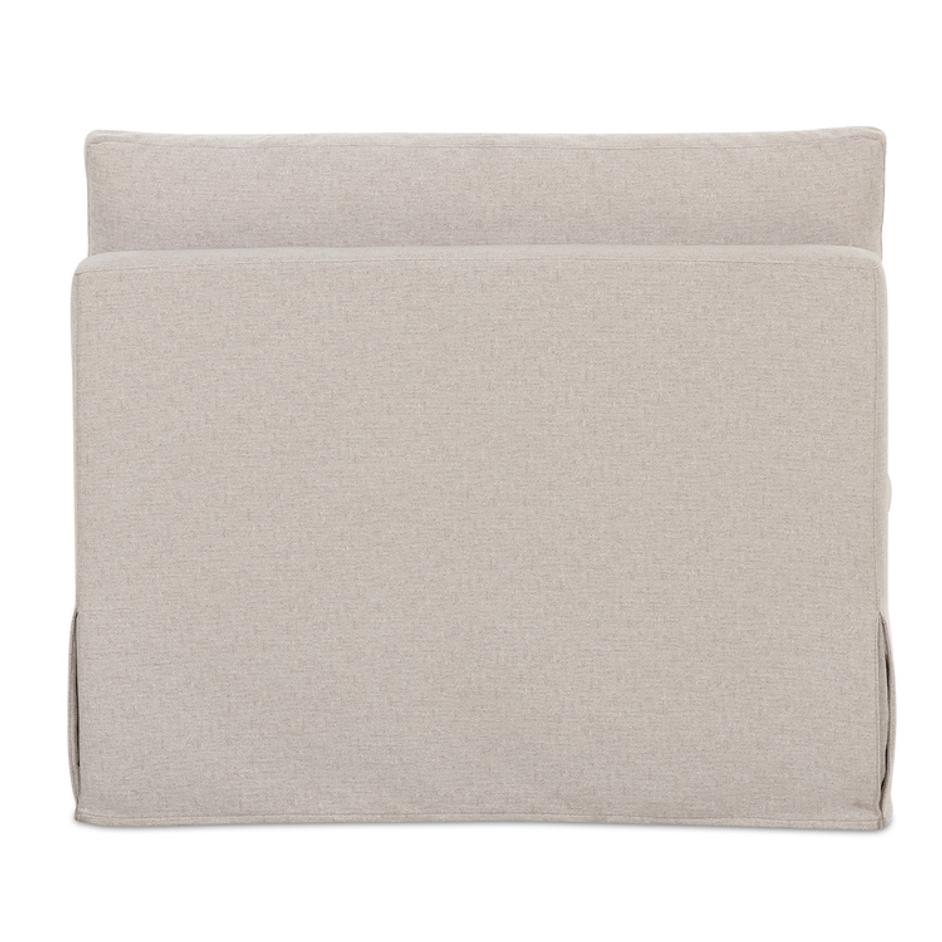 Fable Slipcover Dining Chair and Half Beige by Moes Home