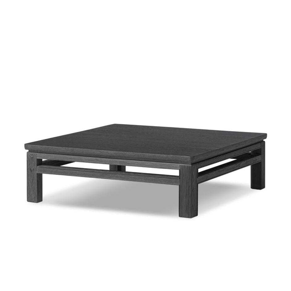 Oman Coffee Table - Rustic Black Veneer by Four Hands