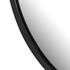 Hyde Round Mirror In Black Aluminum by FOUR HANDS