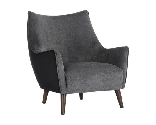 Sorrel Armchair - Polo Club Kohl Grey / Abbington Black by Sunpan