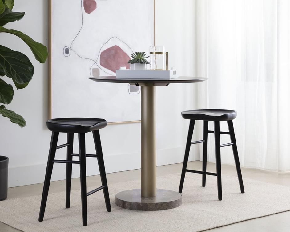 DOMINIC COUNTER STOOL - BLACK by Sunpan