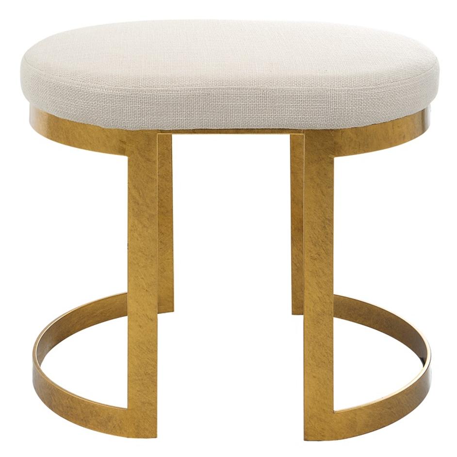 Infinity Gold Accent Stool by Uttermost