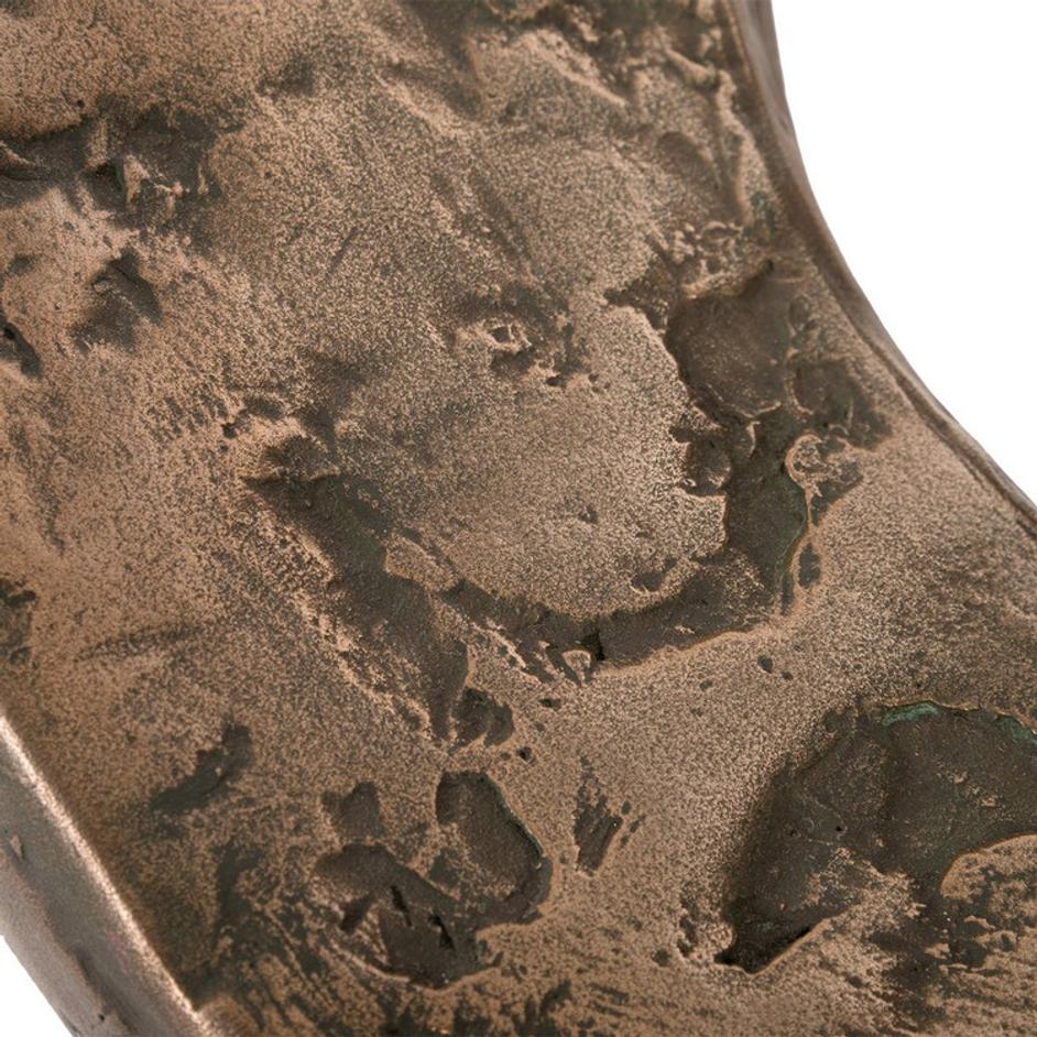 Trifoil Sculpture Base, Bronze with Glass by PHILLIPS COLLECTION