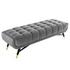 Scholar 60" Performance Velvet Bench In Gray by Modway Furniture