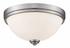 Ashton  2 Light Flush Mount in Brushed Nickel Finish by Z-Lite