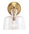 Hudson Glass Wall Sconce, Brass by Jamie Young