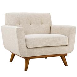 Anthem Upholstered Fabric Armchair In Beige by Modway Furniture