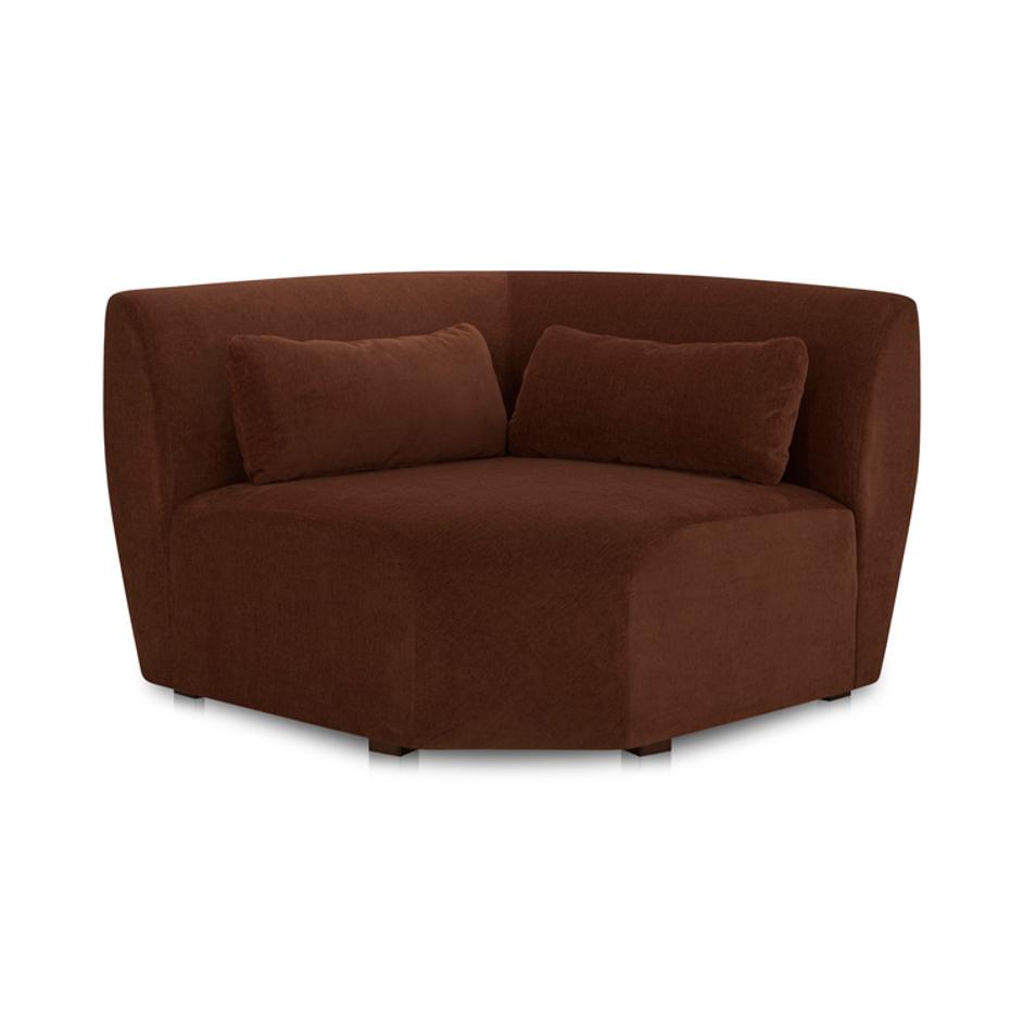 Amelia Corner Chair Chestnut by Moes Home