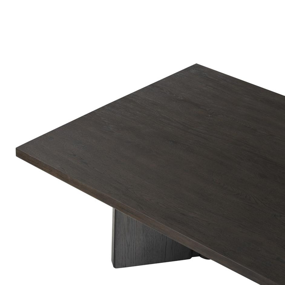 Huxley Coffee Table In Smoked Black Veneer by Four Hands