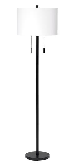 Lincoln 2-Light Metal Floor Lamp, Black by Jamie Young