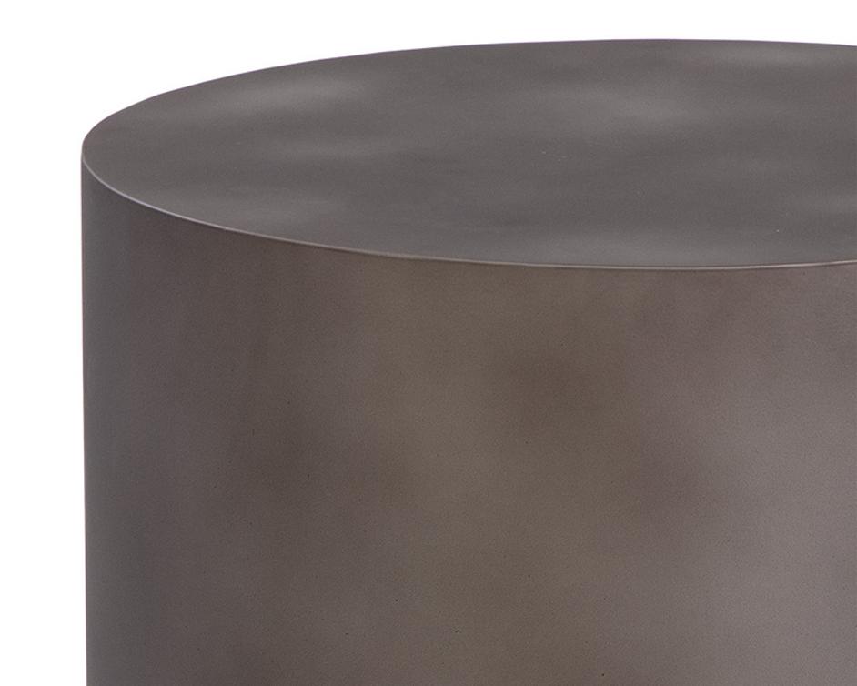 BERNABY END TABLE - GUNMETAL by Sunpan