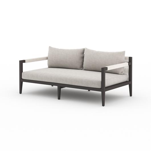 Sherwood Outdoor Sofa 63" in Bronze/Stone by FOUR HANDS