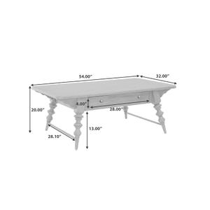 Revival Row Rectangular Cocktail Table with Drawer by Pulaski Furniture
