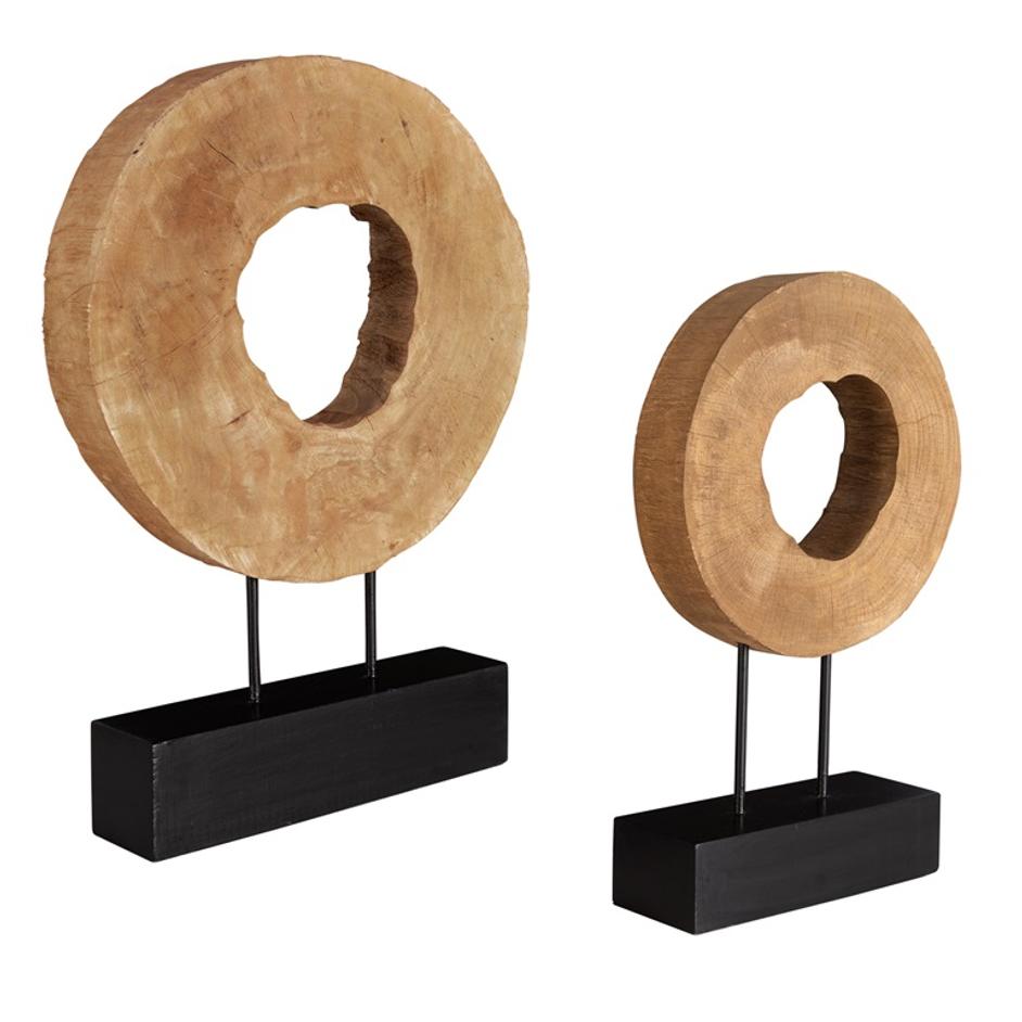 Ashlea Wooden Sculptures S/2 by Uttermost