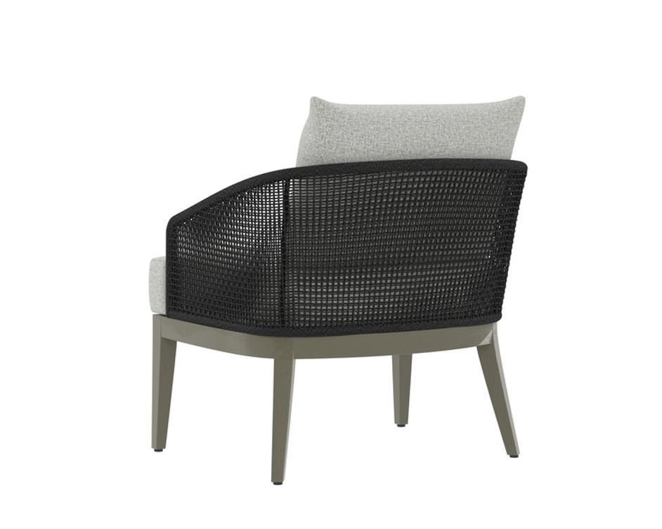 CAPRI LOUNGE CHAIR - SMOKE GREY - COPACABANA MARBLE by Sunpan