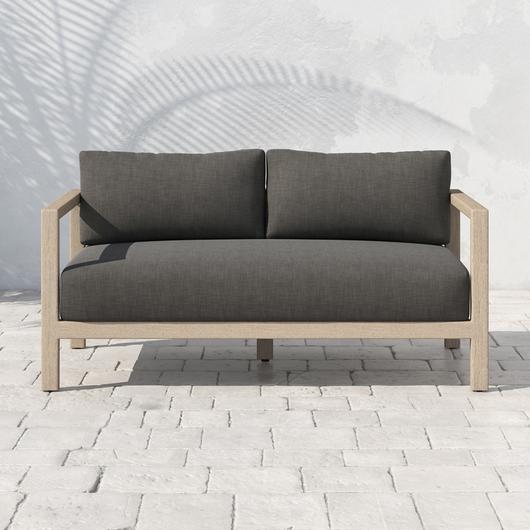 Sonoma Outdoor Sofa In 60" In Brown/Charcoal by FOUR HANDS