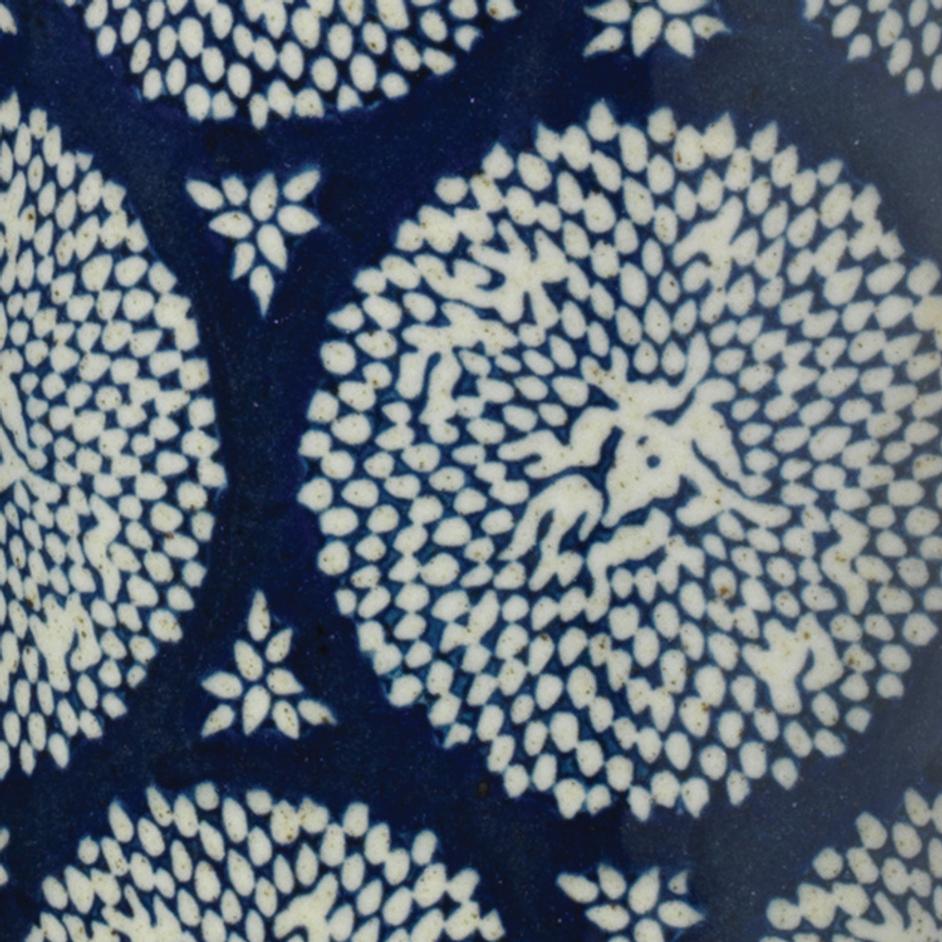 Neva Ceramic Table Lamp with Linen Shade by Jamie Young