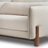 Rennick Sofa-96" In Palma Cream And Aged Parawood by Four Hands