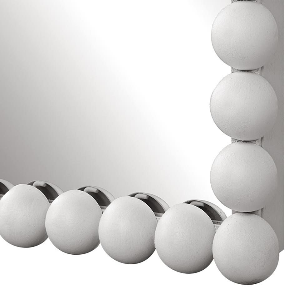 Serna White Tall Mirror by Uttermost