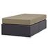 Minerva Outdoor Patio Fabric Rectangle Ottoman In Espresso Mocha by Modway Furniture