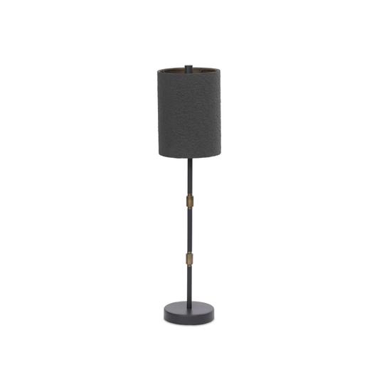 Maurice Table Lamp In Matte Black Plaster And Antiqued Iron And Antique Brass Iron by Four Hands