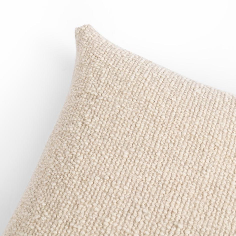 Francia Pillow in Oatmeal 22"x22" by FOUR HANDS