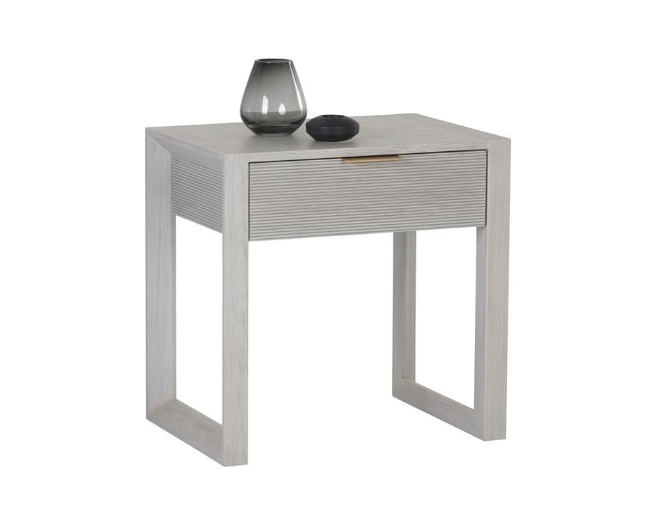 Cordoba Nightstand - Pearl River Grey by Sunpan