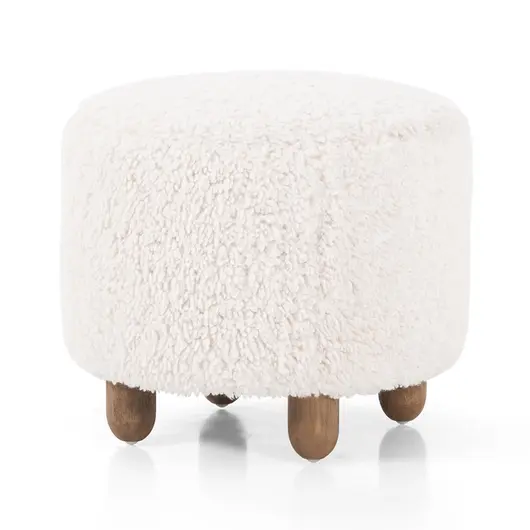 Aniston Ottoman In 21" In Andes Natural by FOUR HANDS