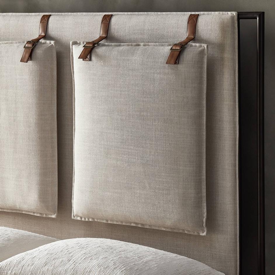 Leigh Upholstered Queen Bed - Hockney Ivory by Four Hands