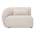 Amelia Left Arm Facing Chair Warm White by Moes Home