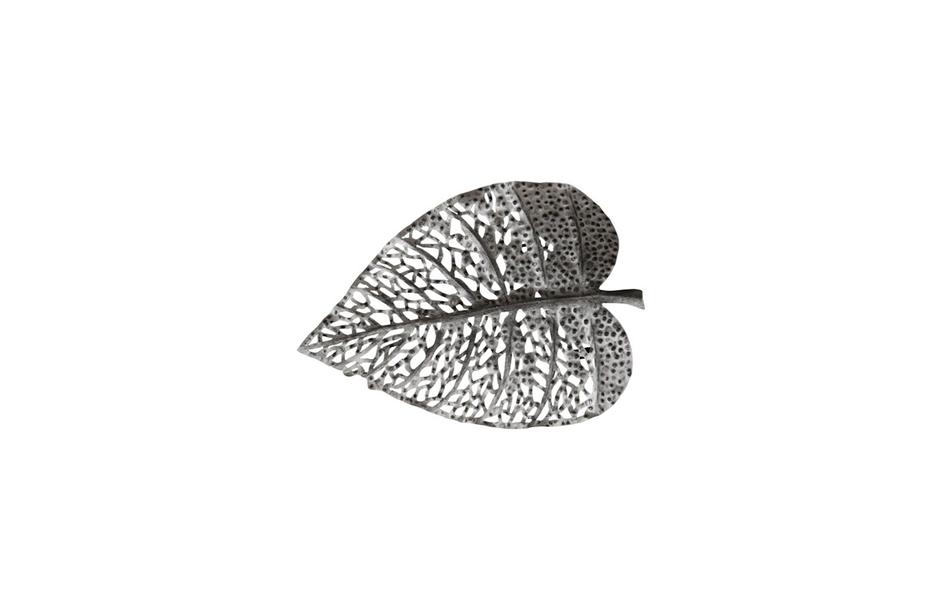 Birch Leaf Wall Art, Silver, XS by PHILLIPS COLLECTION