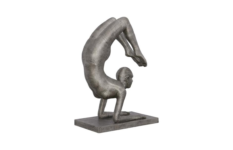 Handstand Scorpion Sculpture, Aluminum by Phillips Collection