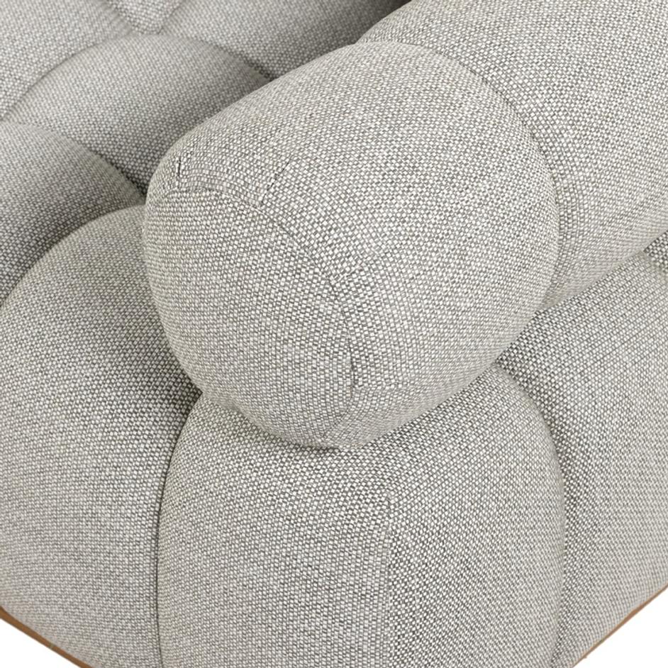 Roma Outdoor 3pc Sectional W/Ottoman In Ash by FOUR HANDS