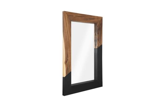 Geometry Wood Mirror, Natural, Black by PHILLIPS COLLECTION