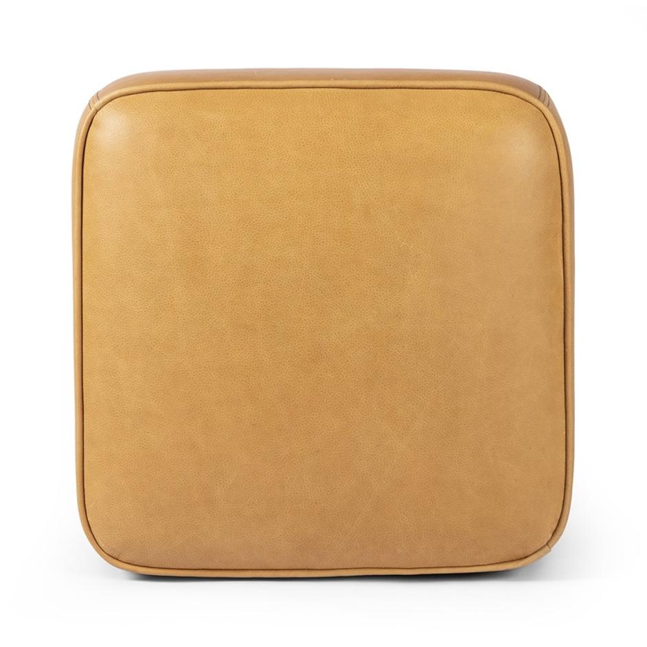 Sinclair Square Ottoman In Palermo Butterscotch by Four Hands