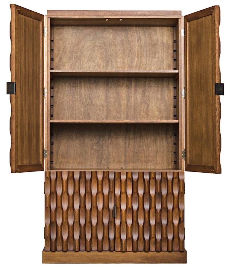 Alameda Hutch, Dark Walnut by Noir Furniture