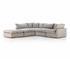 Stevie 4Pc Laf Sec Sofa W/Ottoman In Flannl by FOUR HANDS