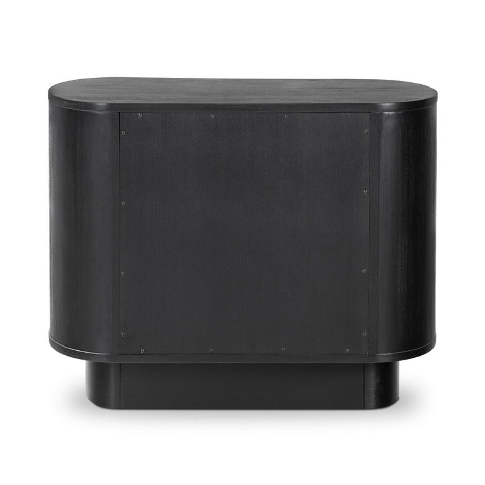 Paden Nightstand - Aged Black Acacia by Four Hands