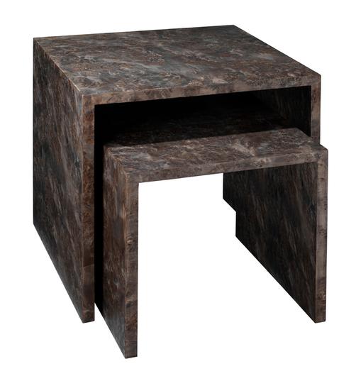 Bedford Wood Set of 2 Nesting Tables, Charcoal by Jamie Young