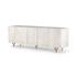 Rio Media Console-Round Cut White Wash by FOUR HANDS