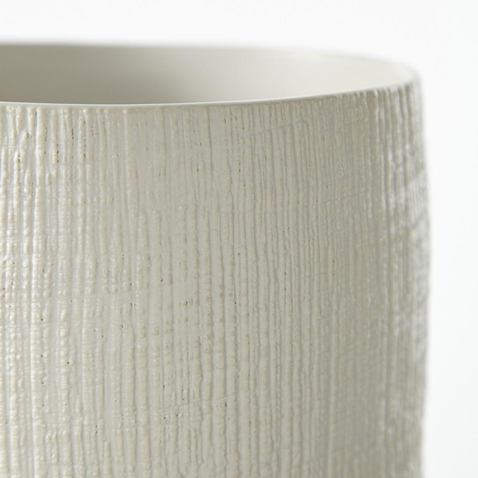 Leela Vase in White by Cyan Design