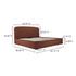 Joan Queen Storage Bed Rust by Moes Home