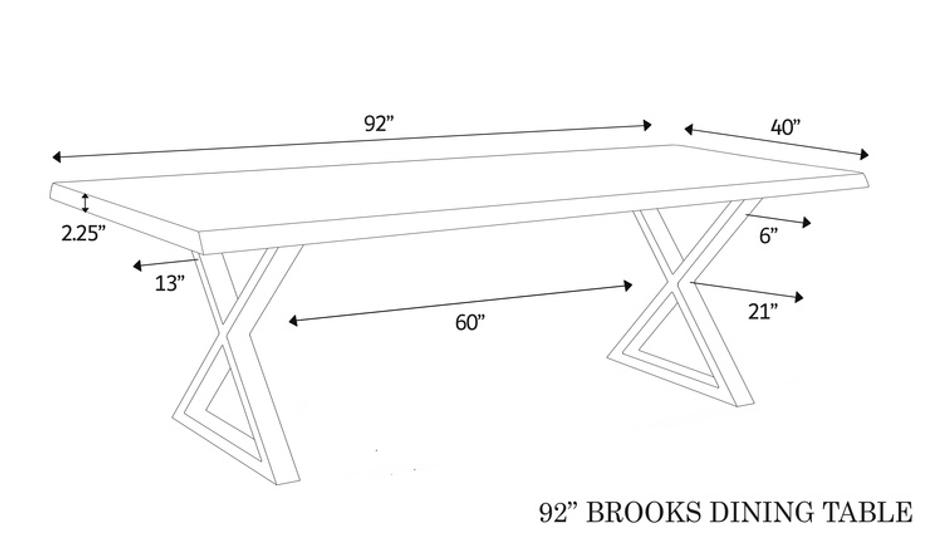Brooks Dining Table by Urbia Imports